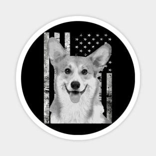 Corgi Craze Fashionable Tee Celebrating the Charm of Corgis Everywhere Magnet